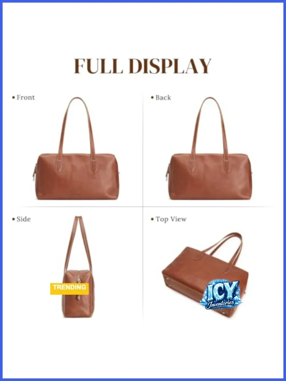 Genuine Leather Hobo Shoulder Bag for Women Vintage Tote with Zipper